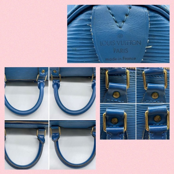 Louis Vuitton Toledo Blue Epi Speedy 30! - Picture 5 of 6
